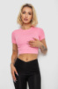 Футболка - топ жіноча в рубчик, колір рожевий, 238R58210