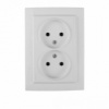 Розетка двойная без заземления 16А