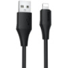 Кабель HOCO X124 Bien silicone charging data cable iP Black (6942007664400)