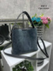 Сіра — натуральний замш — сумка Lady Bags на три відділення з двома знімними ременями (0267-1)