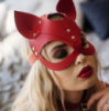 Маска кошки красная FoxyRocksy