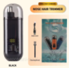 2 в 1 електричний портативний тример для вух і носа, стрижка для брів, професійна безболісна портативна машинка для стрижки брів д