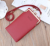 Маленькая женская сумочка клатч на плечо, мини сумка кошелек для телефона с ремешком Красный