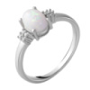 Срібне кільце SilverBreeze з опалом 0.633ct (2054047) 18.5 розмір