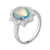 Серебряное кольцо CatalogSilver с мистик топазом 2.585ct, вес изделия 3,75 гр (2071068) 17.5 размер