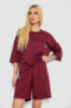 Костюм жіночий однотонний, колір бордовий, 238R116