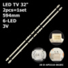 LED підсвітка TV 32« Bravis 32DH300 HFSX32D06-ZC52AG-02 2019-04-15 6S1P 1шт.