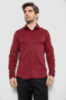 Сорочка чоловіча однотонна з принтом, колір бордовий, 186R6918-6