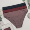 Жіночі бавовняні трусики в рубчик   M, L, XL      3 шт.