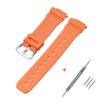 Ремінець для Casio G-Shock DW-6900 Orange SI помаранчевий поліуретановий (SKU 1051-0824)