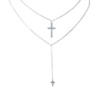 Серебряное колье CatalogSilver с без камней, вес изделия 4,32 гр (2022138) 400430 размер