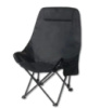Складний туристичний стілець MA560black 45×93×58 см чорний до 100 кг • Крісло для пікніка, риболовлі, кемпінгу та відпочинку на природі
