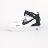 Nike Air Force 1 Mid ´07 LV8  високі на липучке Білі з чорним