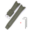 Ремінець для годинника Casio G-Shock GST-W300 Army Green SI полімерний зелений (1051-0941)