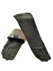 PODIUM Перчатка Женская кожа F25/17 40см мод4 black шерсть Распродажа