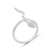 Серебряное кольцо CatalogSilver с фианитами, вес изделия 2,82 гр (2149279) 18 размер