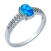 Серебряное кольцо CatalogSilver с опалом 0.652ct, вес изделия 1,83 гр (1936863) 17.5 размер