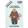 Блокнот YES Line Friends Go Green 152225 60 листов