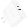 Сетевое зарядное устройство Borofone BN11 USB/ 2 Type-C PD 100W белое
