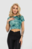 Футболка-топ жіноча, колір зелений, 238R58262