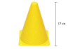 Конус-фишка спортивная EasyFit 17 см желтая