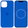 Чохол для Apple iPhone 12 Pro / 12 (6.1«») - Silicone case (AAA) full with Magsafe and Animation (Синій / Capri Blue) - купити в SmartEra.ua