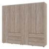 Комплект шкафов для одежды Doros Гелар (2 шт.) 232,4х49,5х203,4 см Дуб сонома (DRS-011112)