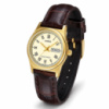 Жіночий годинник Casio LTP-V006GL-9B Класичний з шкіряним ремінцем та календарем