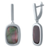 Серебряные серьги CatalogSilver с натуральным перламутром 6.141ct (2041856)