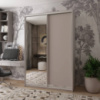 Шкаф-купе Doros Сити Лайт Кашемир 1 ДСП/1 зеркало 120х60х225 (80736335)