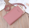 Маленькая женская сумочка клатч на плечо, мини сумка кошелек для телефона с ремешком Розовый