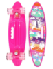 Пенни борд «Penny Cruiser» с ручкой Розовый