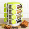 Органайзер ПЛАСТИК для специй кухонный вращающийся Spice Rack 16 в 1 Стойка для специй карусель