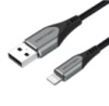 Кабель Vention USB 2.0 A to Lightning Cable 1M Gray Aluminum Alloy Type (LABHF) (LABHF)