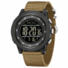 Чоловічий спортивний годинник Sanda 6391 Nylon Brown з електронним циферблатом та захистом 5 ATM