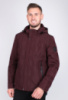 Чоловіча бордова куртка з капюшоном