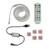 LED лента неоновая USB RGB 5V, IP 65, 1м, с Bluetooth и пультом, датчиком звука