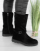 Жіночі чорні черевики на низькому ходу