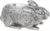 Подставка для украшений «Кролик» 24х13х11см, полистоун, серебро