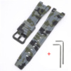Ремінець Casio accessories для G-Shock GST-W300 Camo Green BK полімерний зелений камуфляж