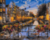 Картина за номерами «Захід на вулиці Амстердама» 40х50см