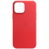 Шкіряний чохол для Apple iPhone 14 Pro Max (6.7«») - Leather Case (AA) with MagSafe Crimson - купити в SmartEra.ua