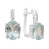 Серебряные серьги CatalogSilver с натуральным топазом 6.523ct (2171645)