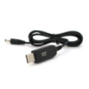 Кабель для роутера 5.5/2.5(5.5/2.1)mm(M)=> USB2.0 (Out:9V), 1м, Black, OEM