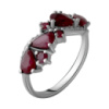 Серебряное кольцо CatalogSilver с натуральным рубином 3.12ct, вес изделия 3,55 гр (2057819) 19 размер