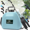 Ручной опрыскиватель аккумуляторный на 5 литров наплечный портативный для сада и огорода садовый пластиковый голубой