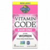 Сырые Мультивитамины для Женщин, Raw One for Women, Vitamin Code, Garden of Life, 30 вегетарианских капсул