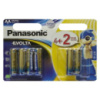 Батарейка Panasonic AA LR6 Evolta * 6(4+2) (LR6EGE/6B2F)