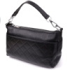 Женская сумка с двумя ремешками из натуральной кожи Vintage 22926 Черный