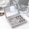 Органайзер для ювелірних виробів Jewelry Storage box Ld-1016 · Оксамитова скринька для зберігання прикрас